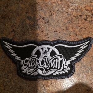 Black and White Embroidered Patch
